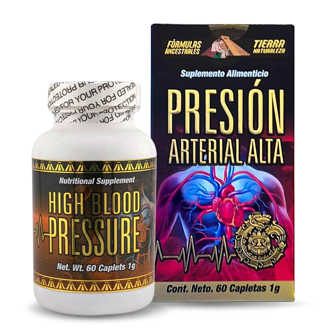 Presión Arterial Alta Suplemento Tierra Naturaleza / High Blood Pressure Supplement 60 Caplets