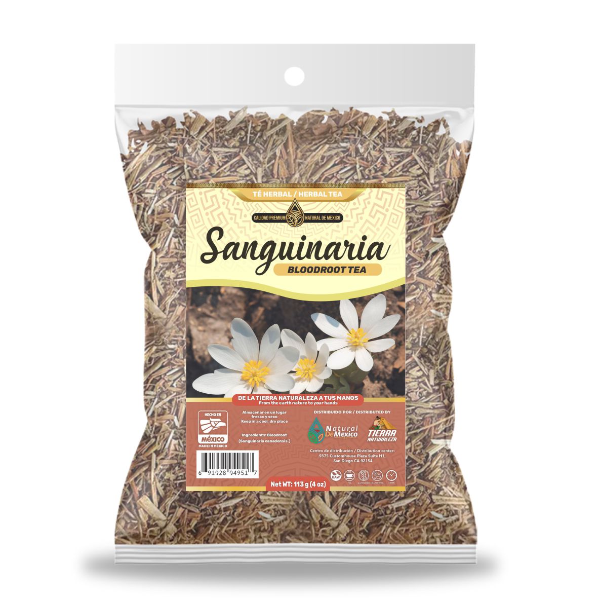 Sanguinaria Té Herbal 113g - 4 oz / Sanguinaria Herbal Tea 113g - 4 oz