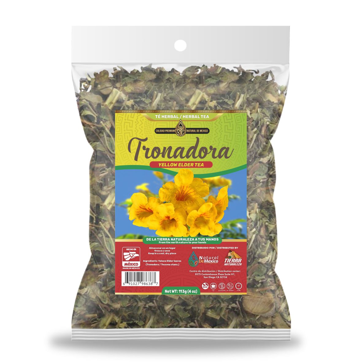Tronadora Té Herbal 113g - 4 oz / Yellow Elder Herbal Tea 113g - 4 oz