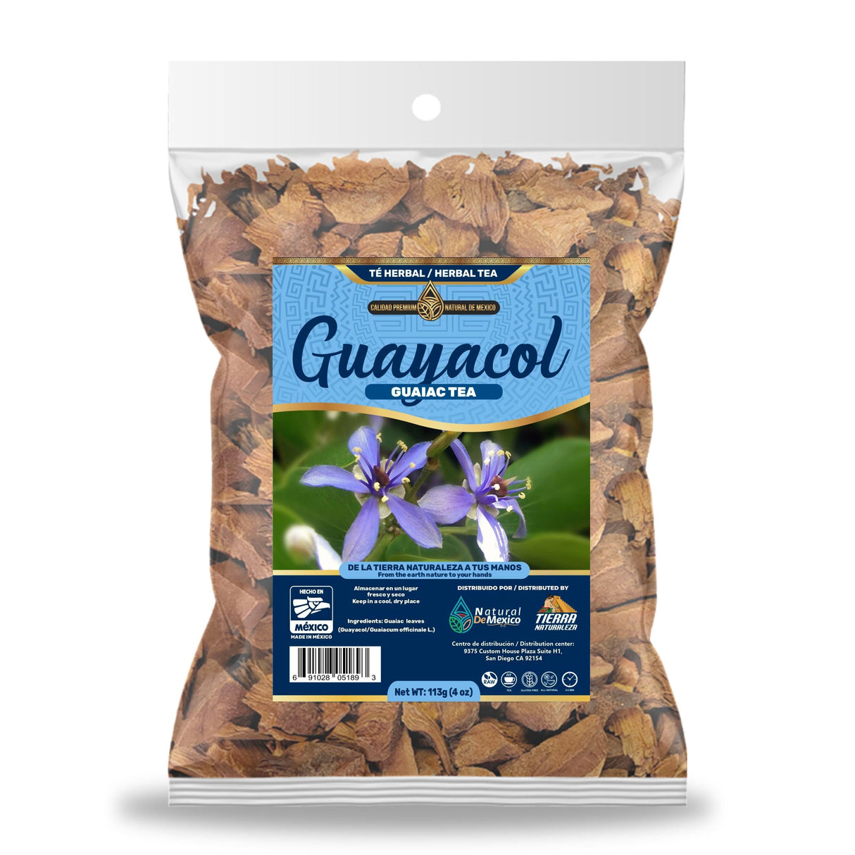 Guayacol Té Herbal 113g - 4 oz / Guaiac Herbal Tea 113g - 4 oz - Natural de Mexico