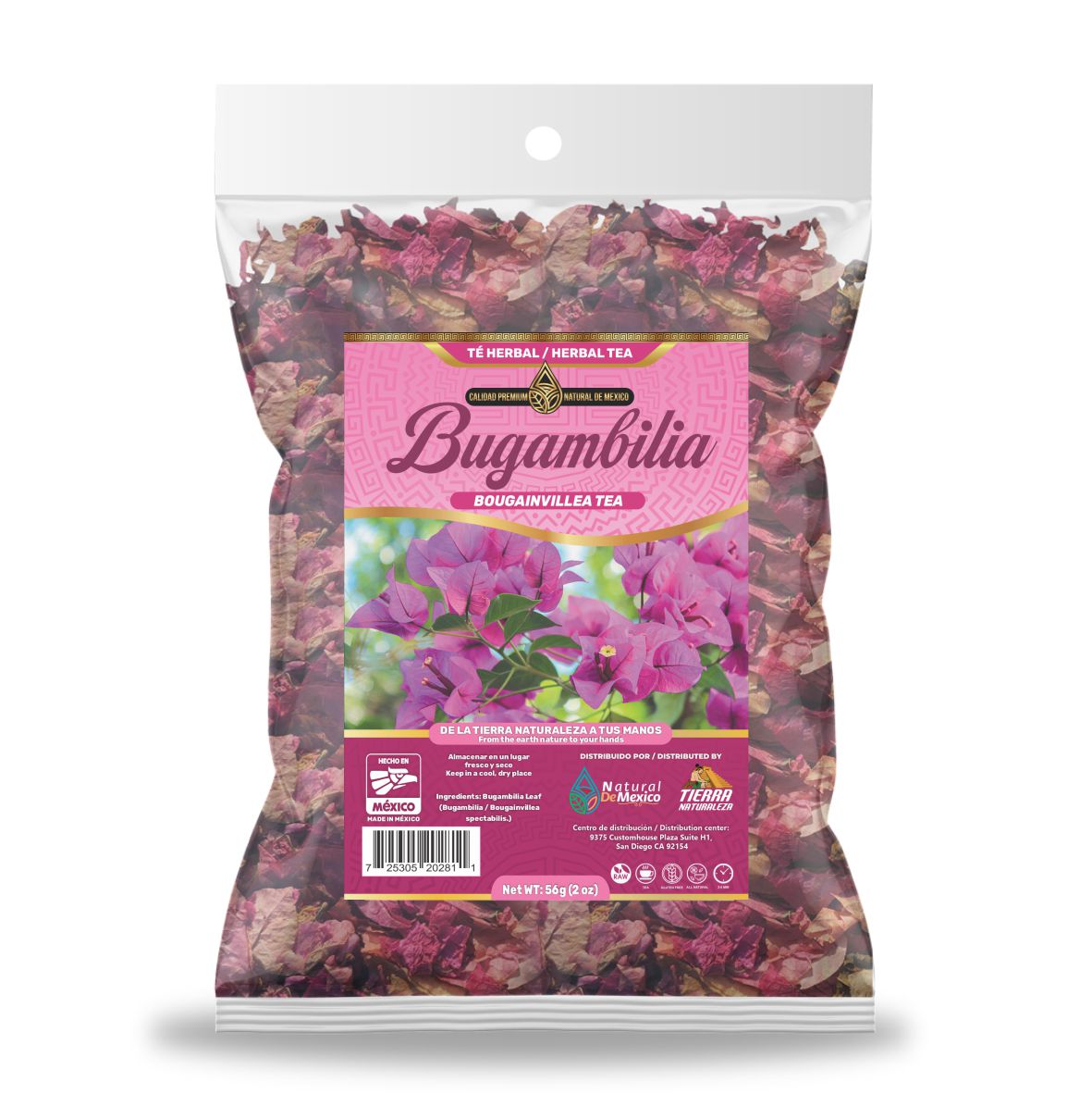 Bugambilia Té Herbal 56g - 2 oz / Bougainvillea Herbal Tea 56g - 2 oz - Natural de Mexico