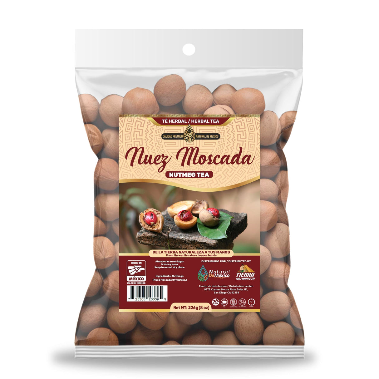 Nuez Moscada Té Herbal 226g - 8 oz / Nutmeg Herbal Tea 226g - 8 oz - Natural de Mexico