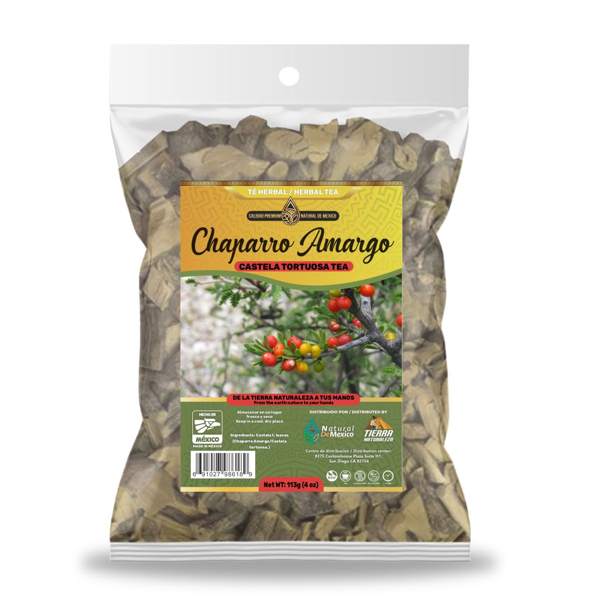 Chaparro Amargo  Té Herbal 113g - 4 oz / Castela Tortuosa Herbal Tea 113g - 4oz