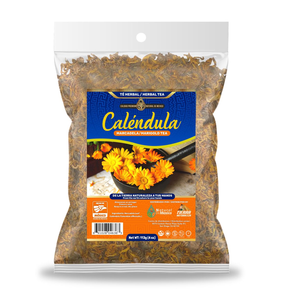 Calendula Té Herbal 113g - 4 oz / Marigold Herbal Tea 113g - 4 oz