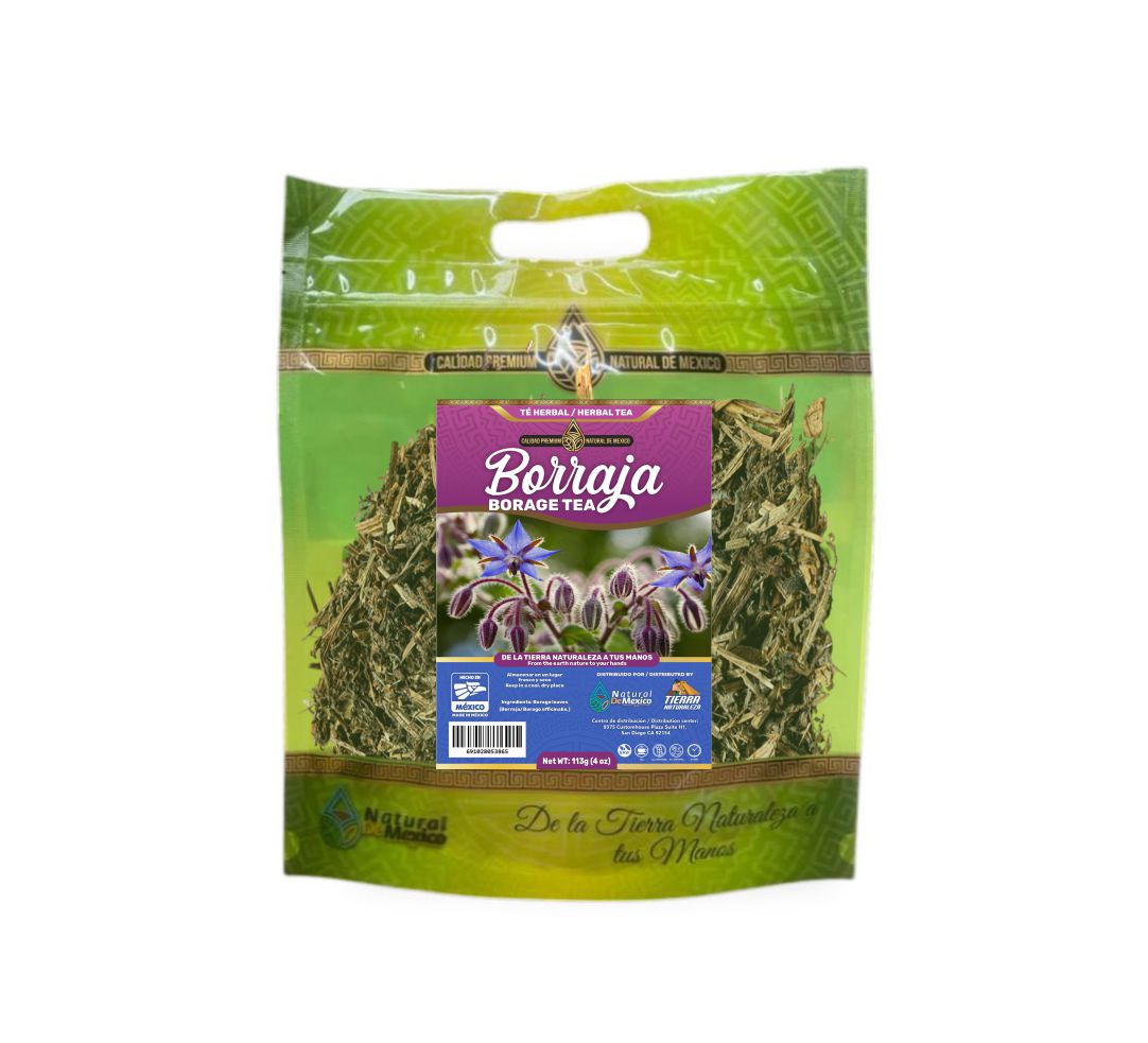 Borraja Té Herbal 113g - 4 oz / Borage Herbal Tea 113g - 4 oz - Natural de Mexico