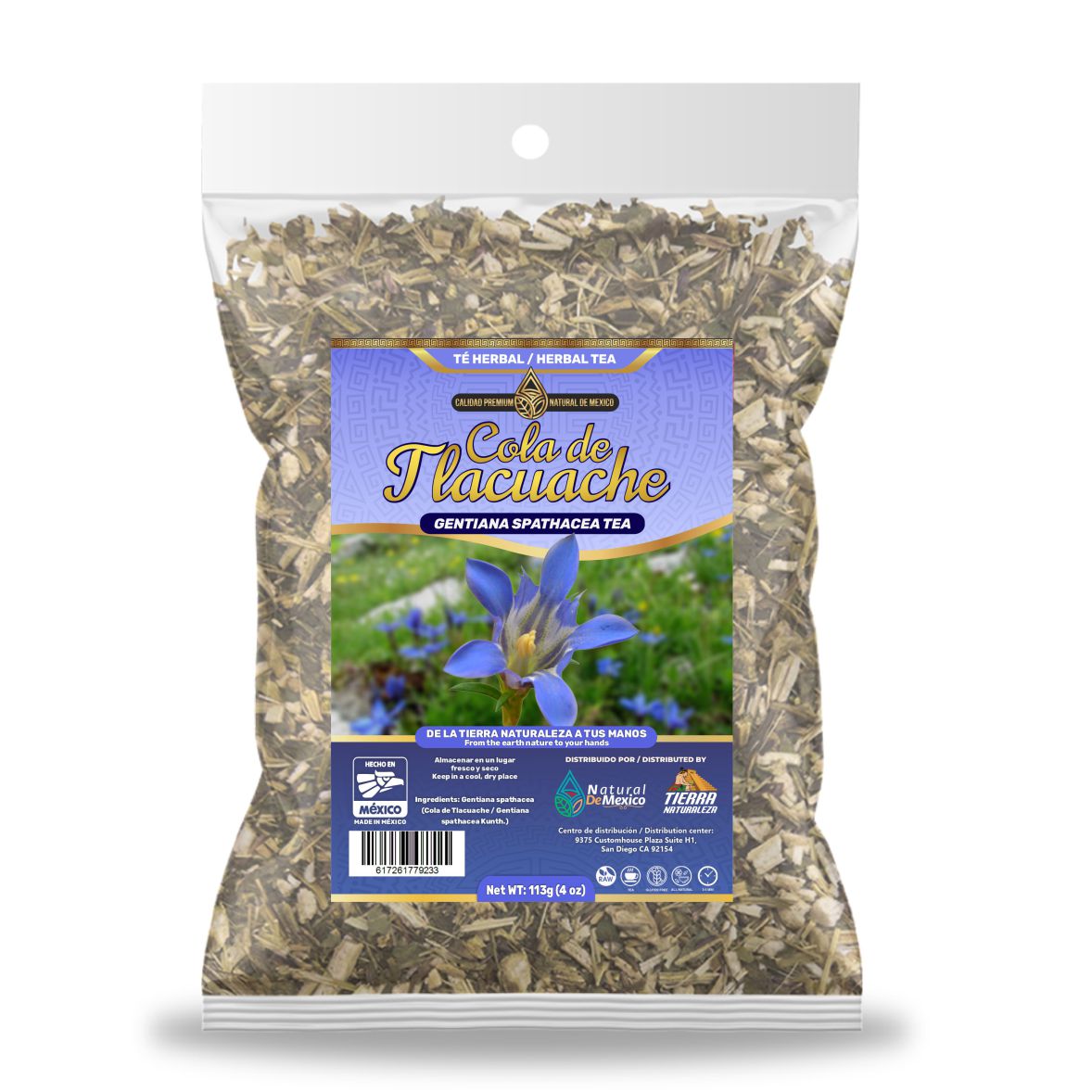 Cola de Tlacuache Té Herbal 113g - 4 oz / Gentiana Spathacea  Herbal Tea 113g - 4 oz