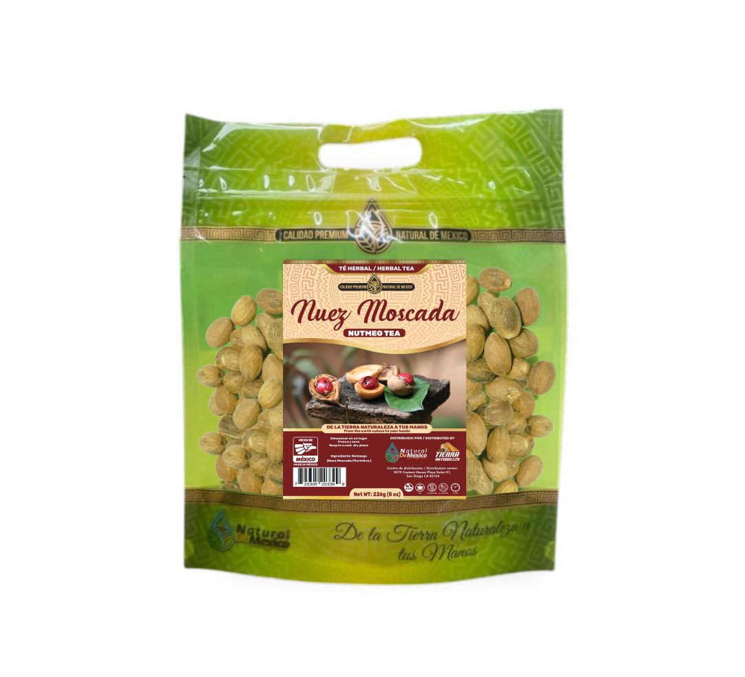 Nuez Moscada Té Herbal 226g - 8 oz / Nutmeg Herbal Tea 226g - 8 oz - Natural de Mexico