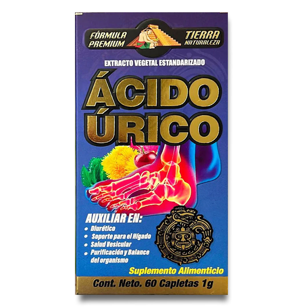 Acido Úrico Suplemento Tierra Naturaleza / Uric Acid Supplement 60 Caplets