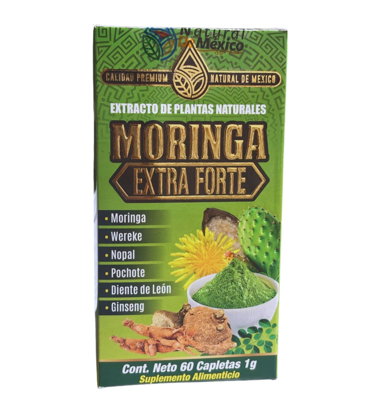 Moringa Extra Forte / 60 caplets 1g / Linea Premium