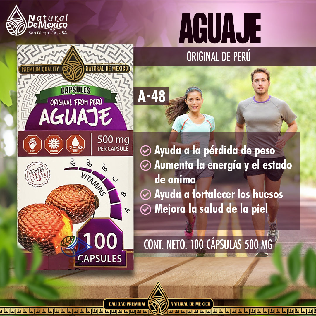 Aguaje Suplemento Premium / Aguaje Premium Supplement 100 Cápsulas