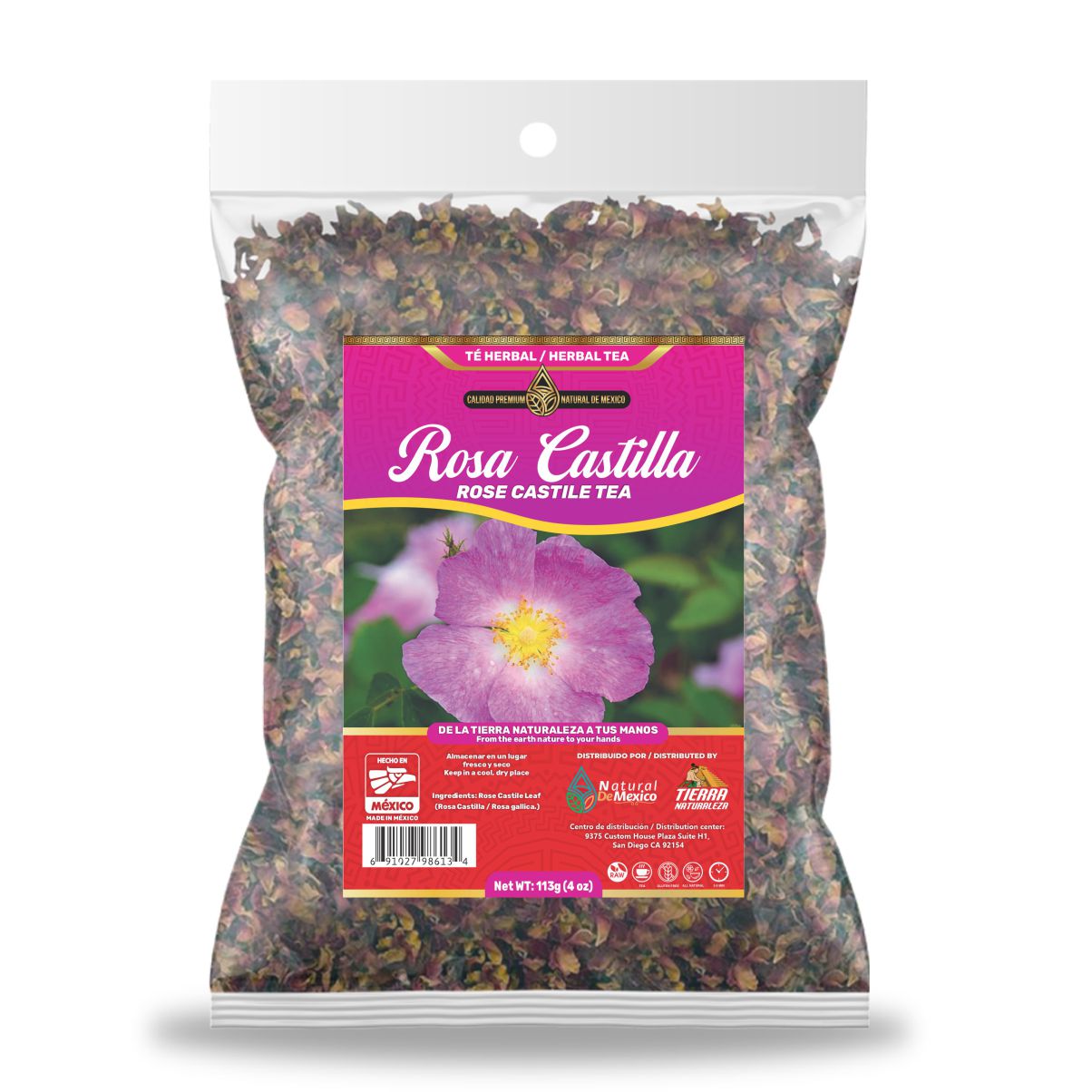 Rosa Castilla Té herbal 113g - 4 oz / Rose Castile Herbal Tea 113g - 4 oz