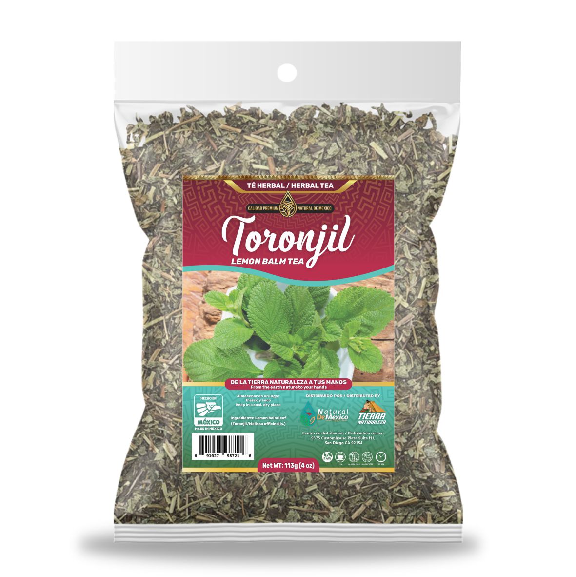 Toronjil Té Herbal 113g - 4 oz / Lemon Balm Herbal Tea 113g - 4 oz