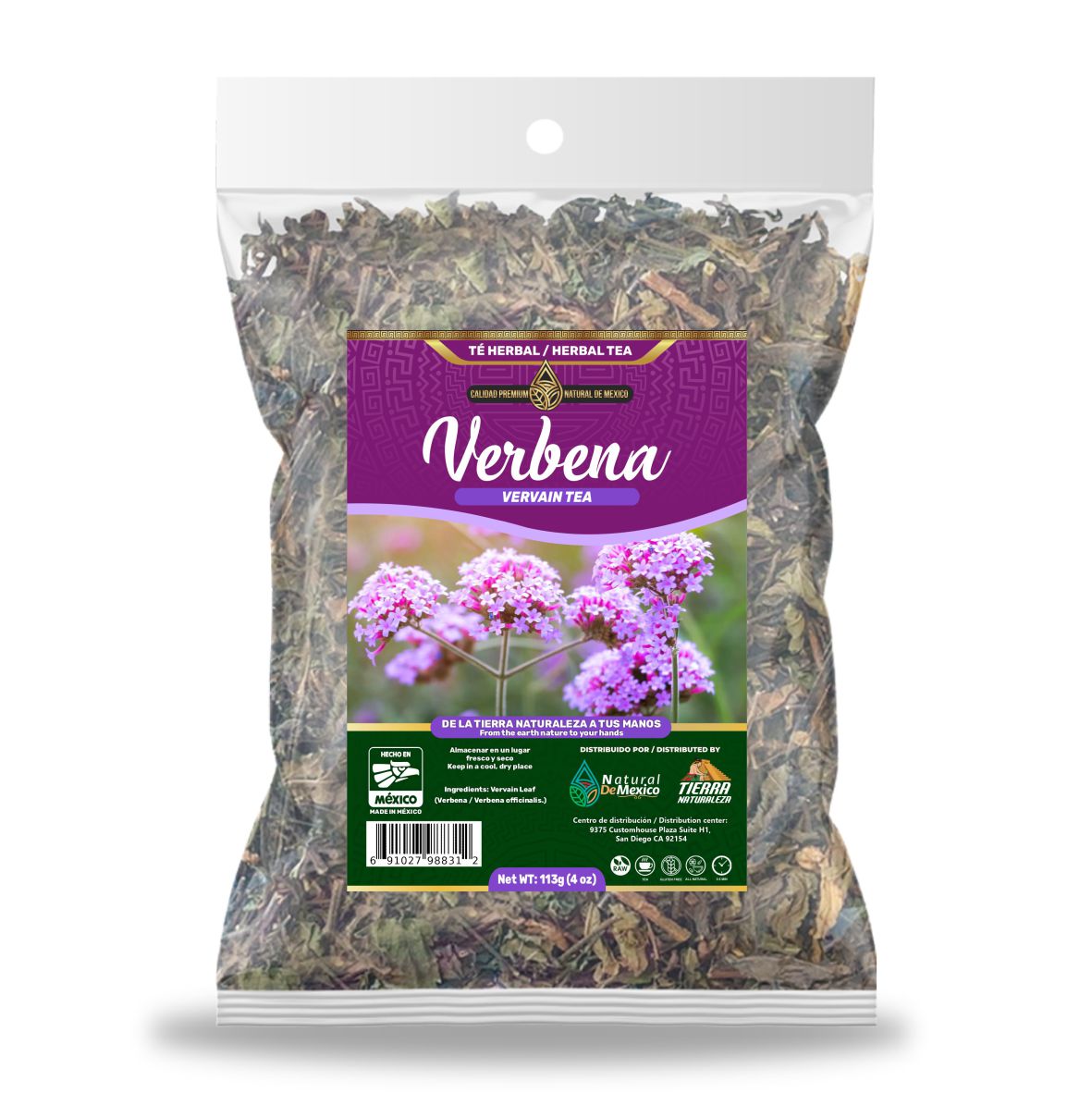 Verbena Té Herbal 113g - 4 oz / Vervain Herbal Tea 113g - 4 oz
