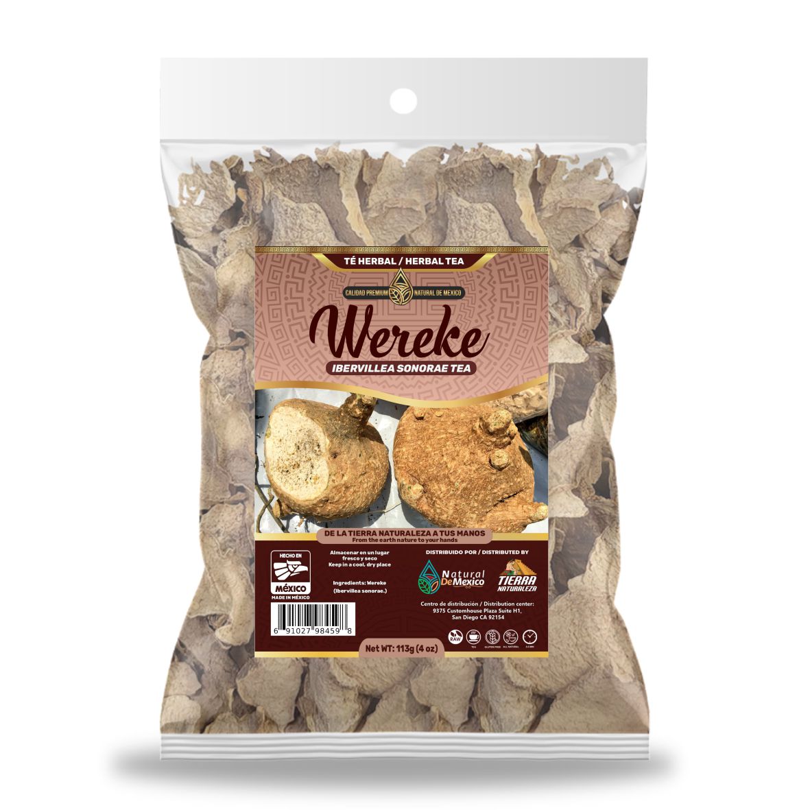 Wereke Té Herbal 113g - 4 oz / Ibervillea sonorae Herbal Tea 113g - 4 oz - Natural de Mexico