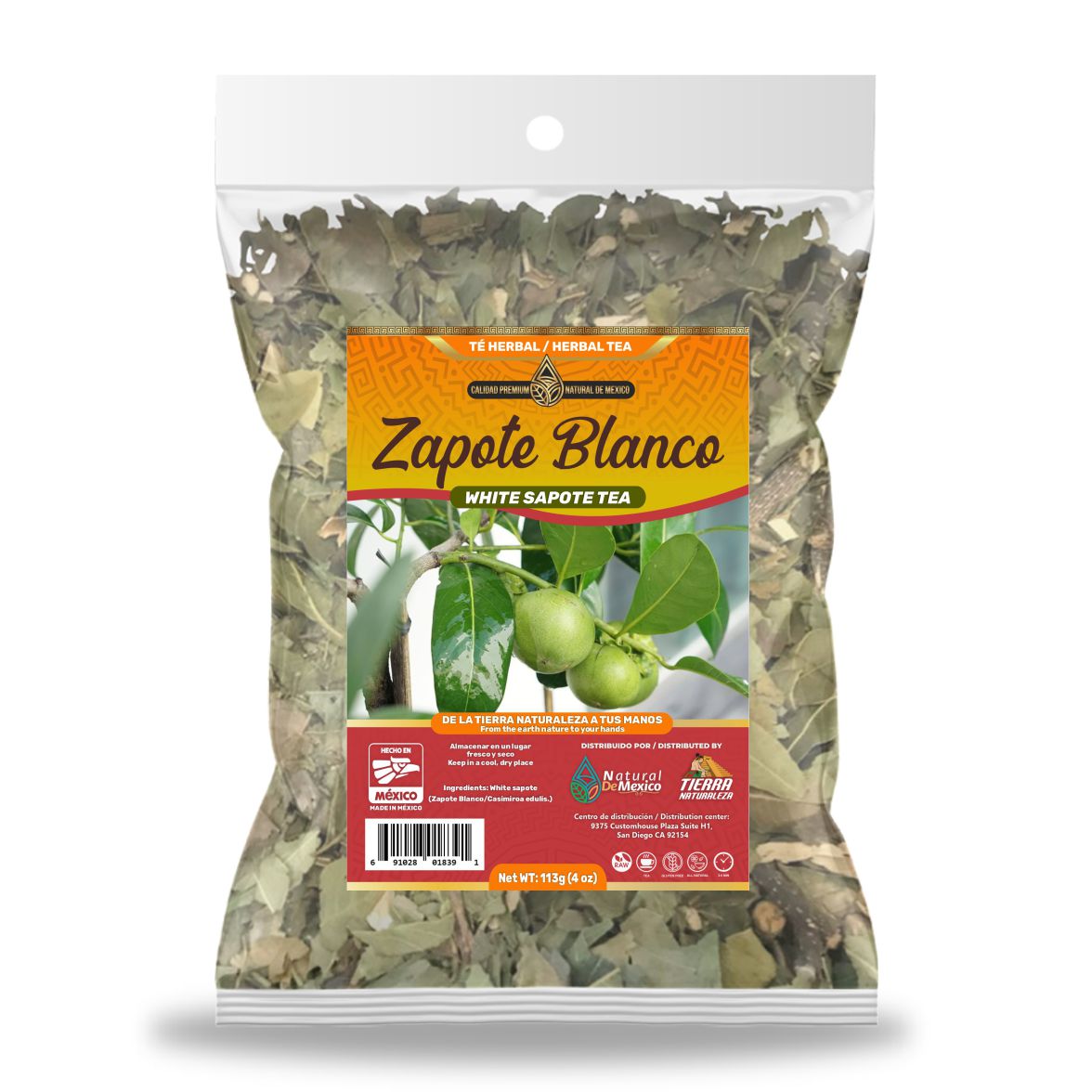 Zapote Blanco 113g - 4 oz / White Sapote Herbal Tea 113g - 4 oz