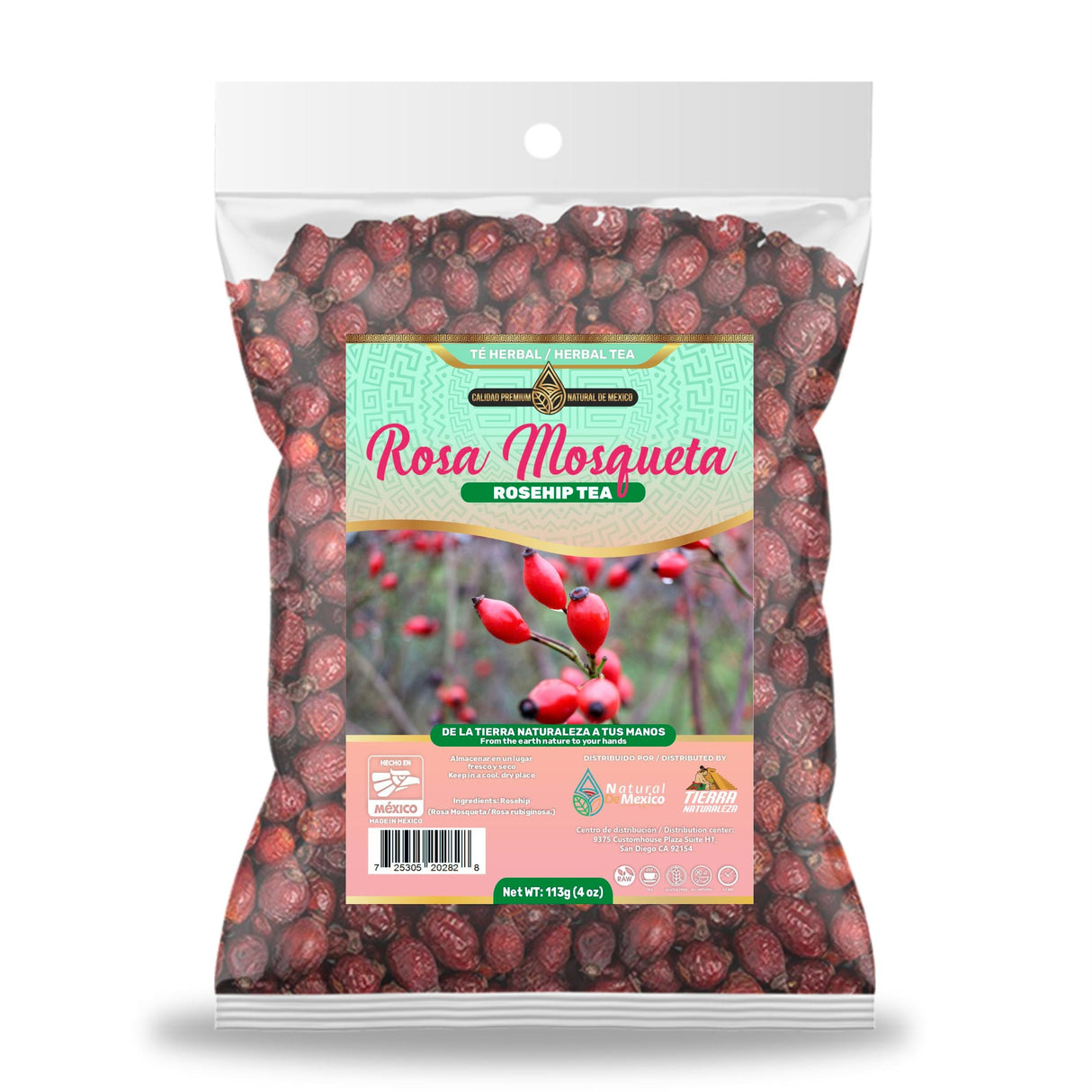 Rosa Mosqueta Té Herbal 113g - 4 oz /  Rosechip Herbal Tea 113g - 4 oz - Natural de Mexico