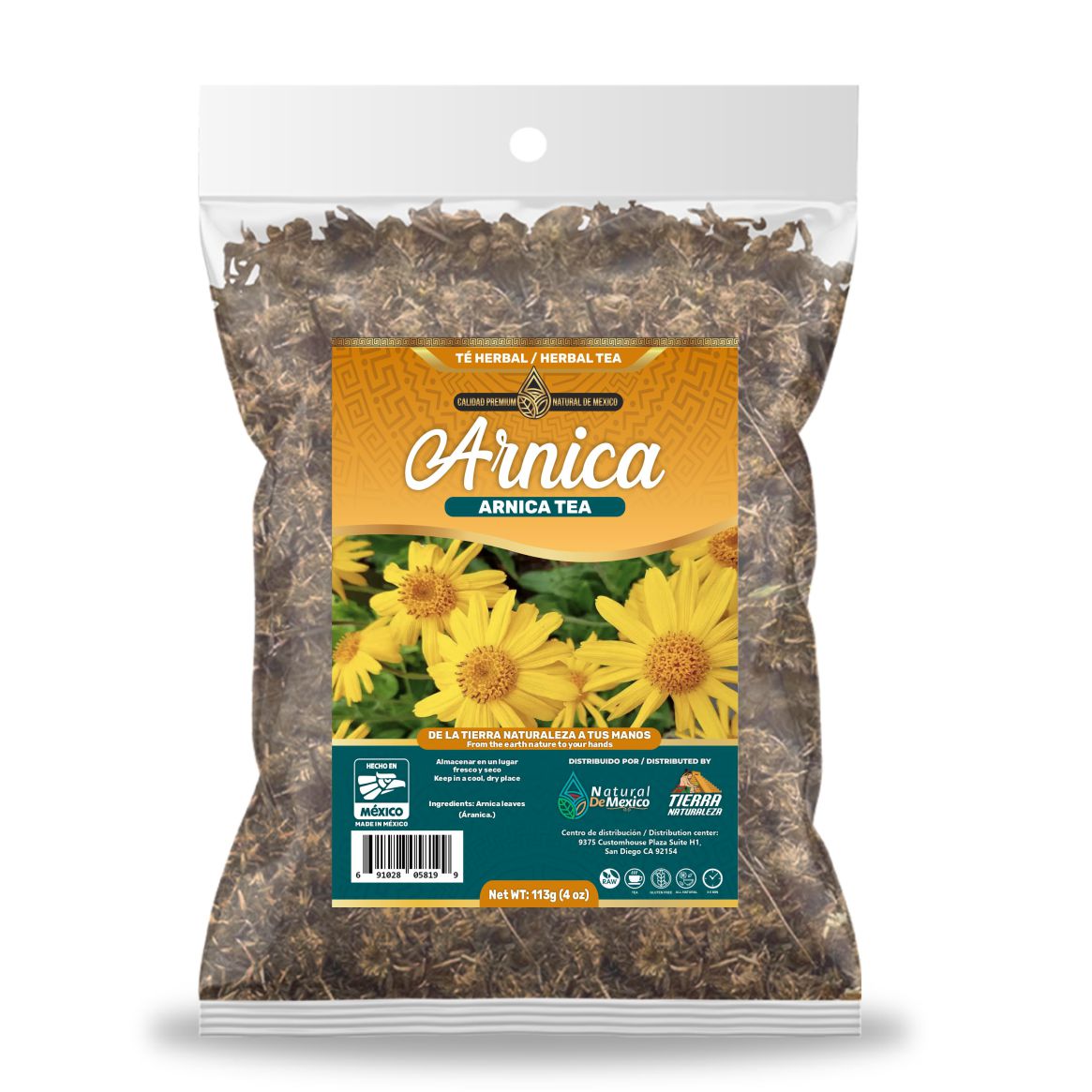 Arnica Té Herbal 113g - 4oz / Arnica Herbal Tea 113g -4 oz