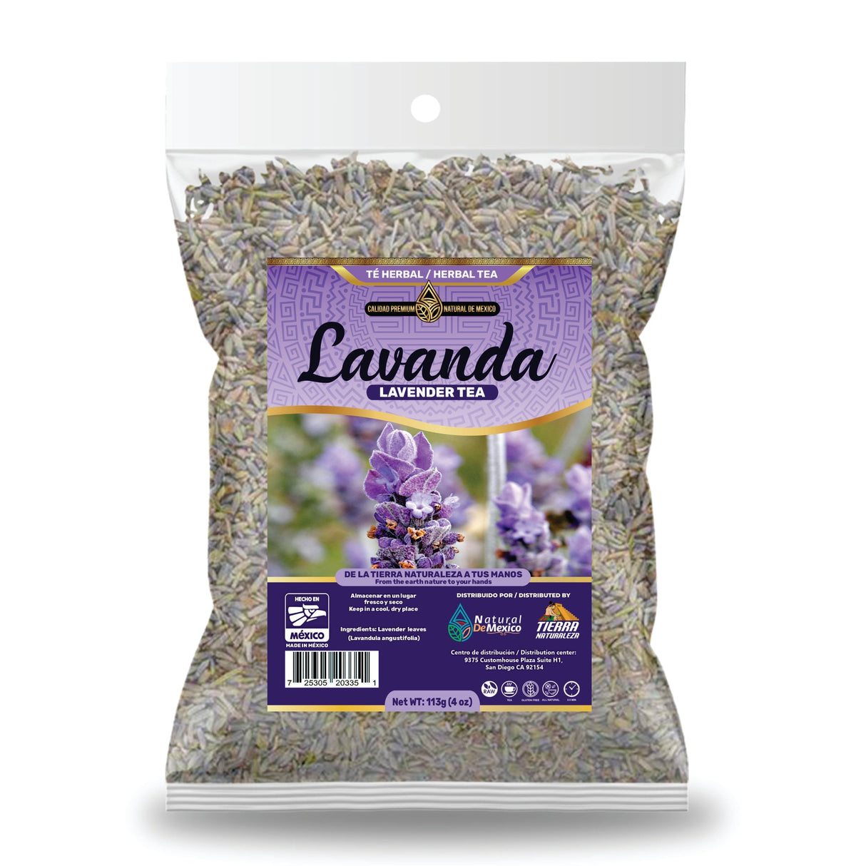 Lavanda Té Herbal 113g - 4 oz / Lavander Herbal Tea 113g - 4 oz - Natural de Mexico