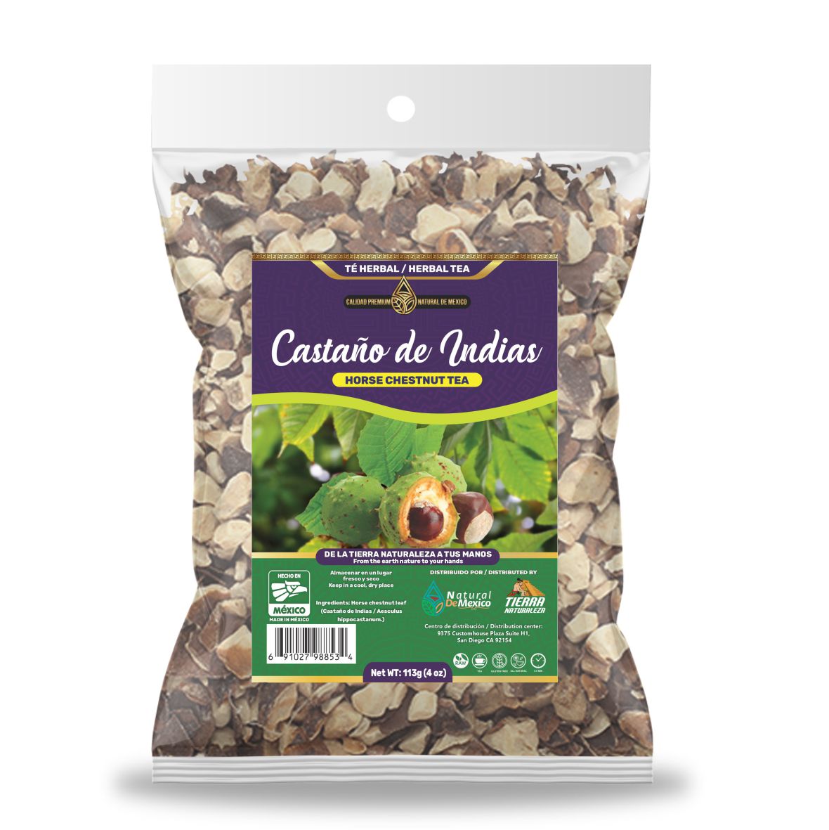 Castano de Indias Té Herbal 113g - 4 oz / Horse Chestnut Herbal Tea 113g - 4 oz