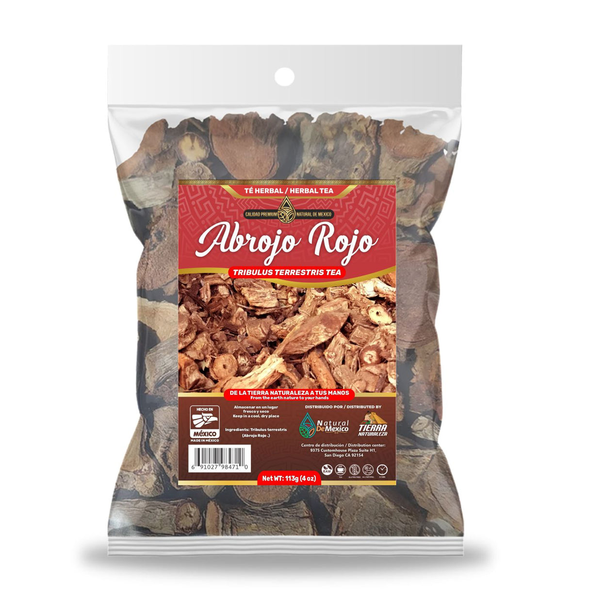 Abrojo Rojo Té Herbal 113g - 4 oz / Tribulus Terrestris Herbal Tea 113g - 4 oz