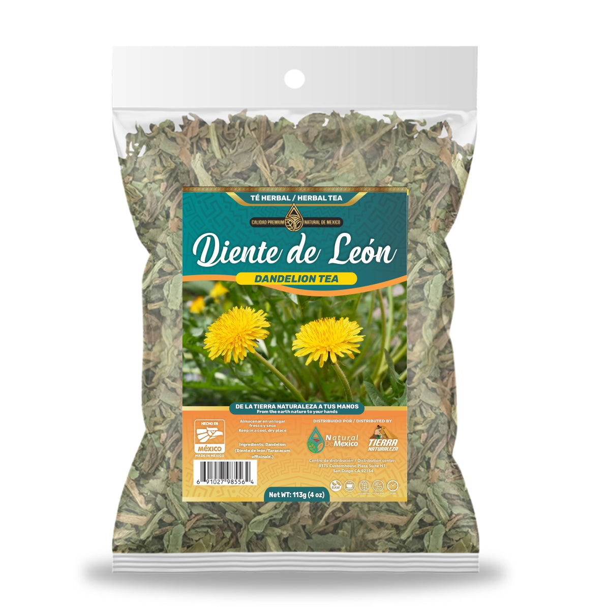 Diente de Leon  Té Herbal 113g - 4 oz / Dandelion Herbal Tea 113g - 4 oz