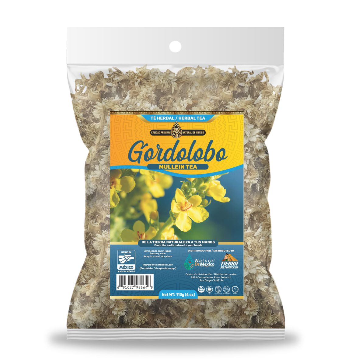 Gordolobo  Té Herbal 113g - 4 oz / Mullein Herbal Tea 113g - 4 oz