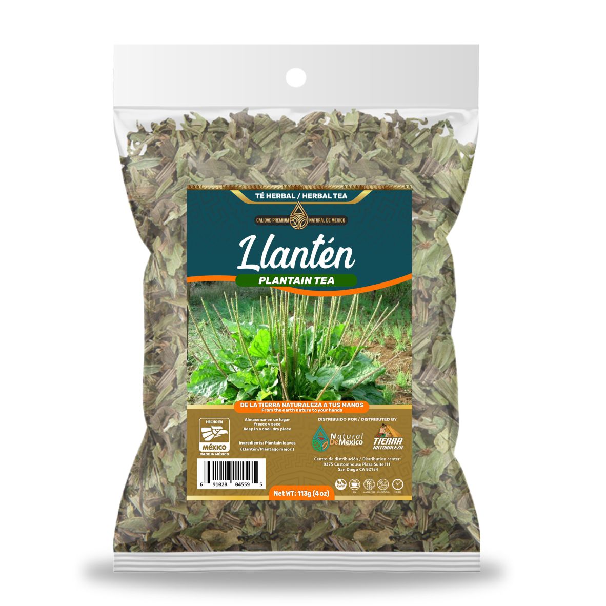 Llanten Té Herbal 113g - 4 oz /  Plantain Herbal Tea 113g - 4 oz