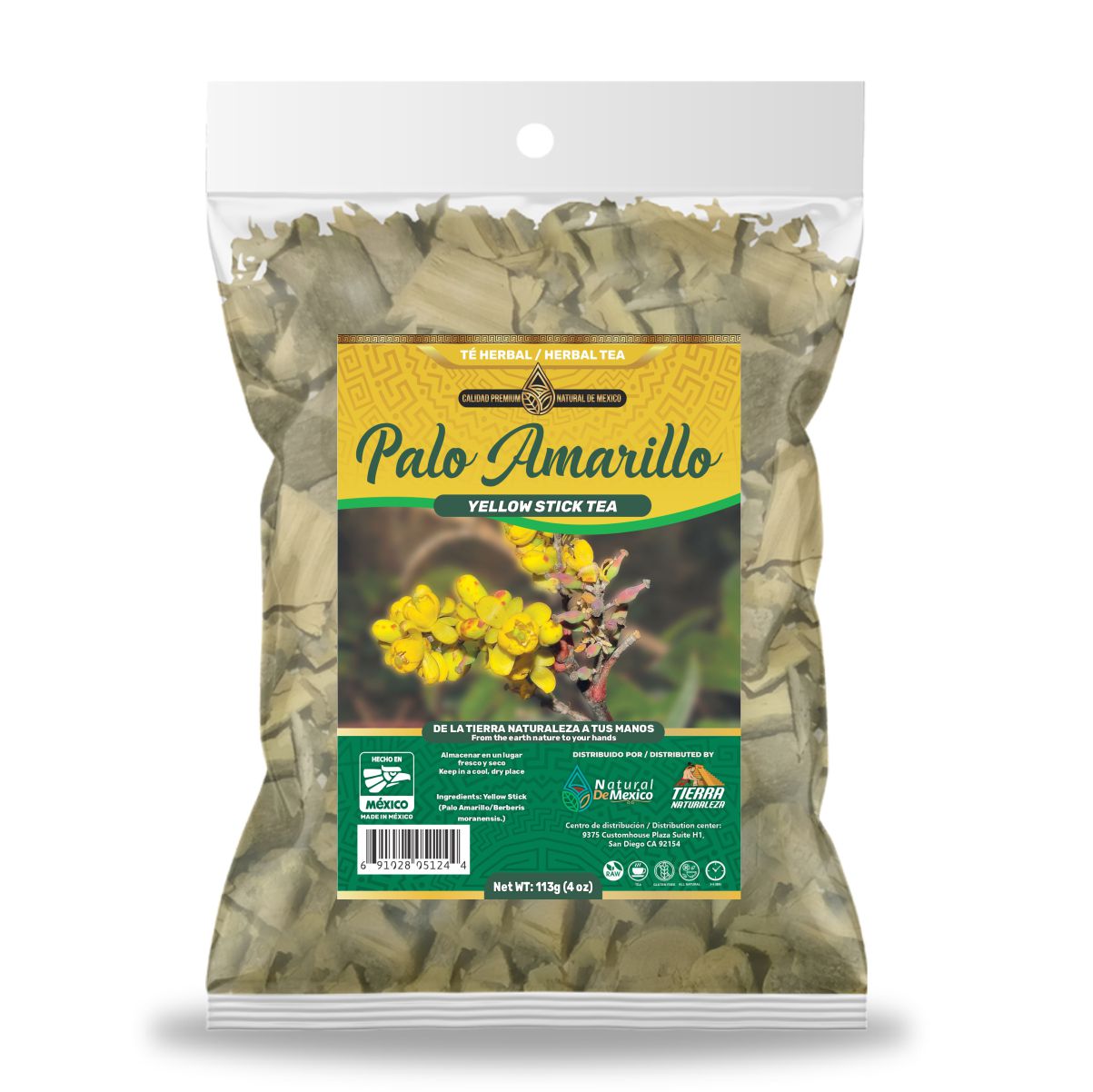 Palo Amarillo Té Herbal 113g - 4 oz / Yellow Stick Herbal Tea 113g - 4 oz