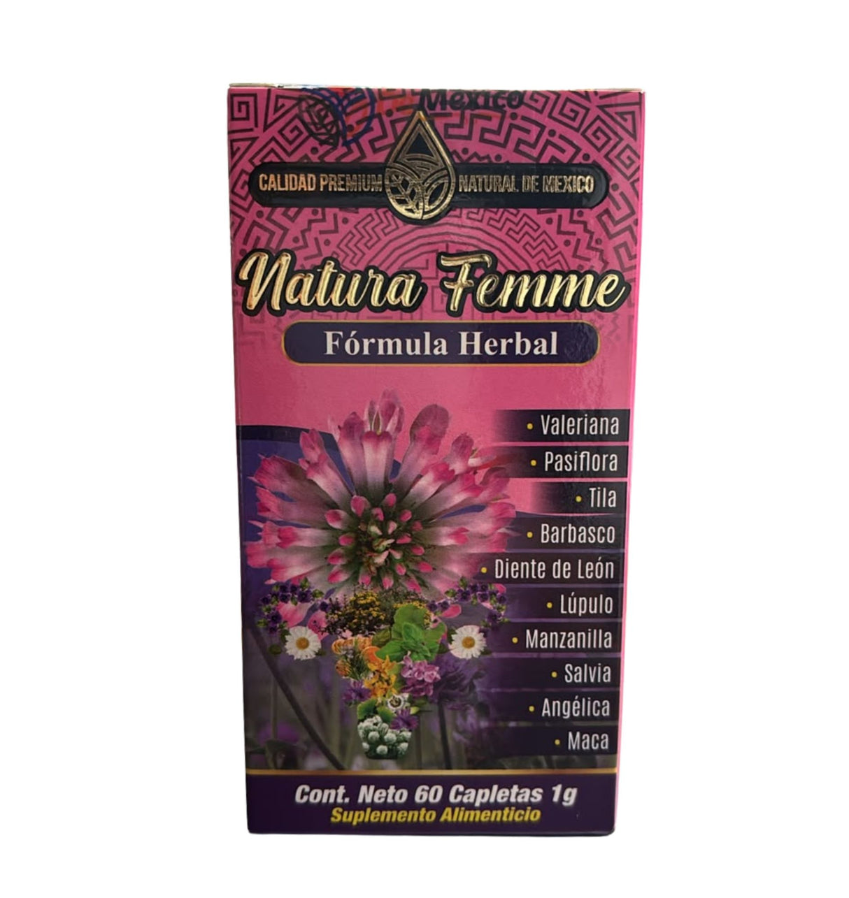 Natura Femme  / 60 caplets 1g / Linea Premium