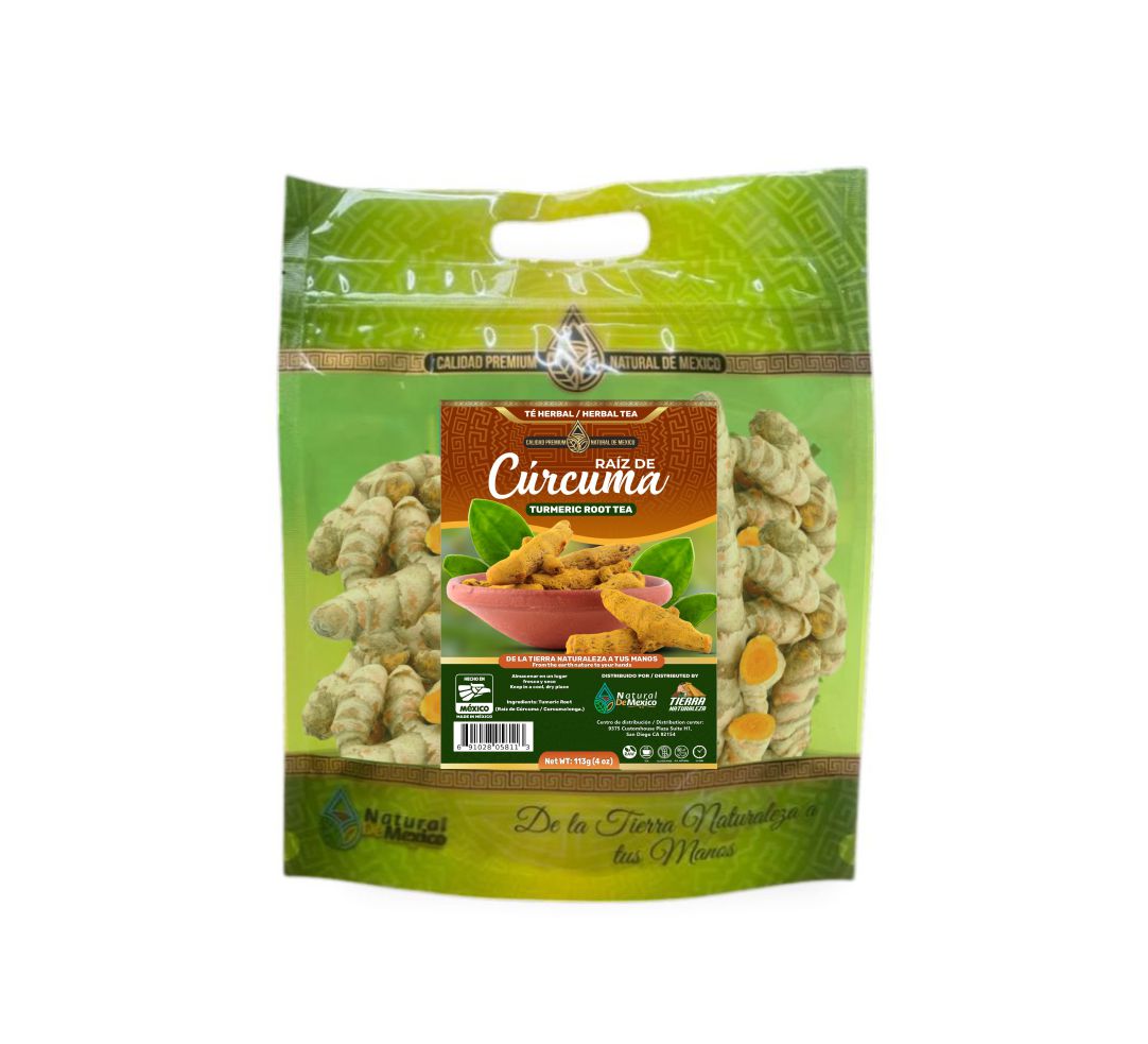 Curcuma Raiz Té Herbal 113g - 4 oz /Turmeric Root Herbal Tea 113g - 4 oz - Natural de Mexico
